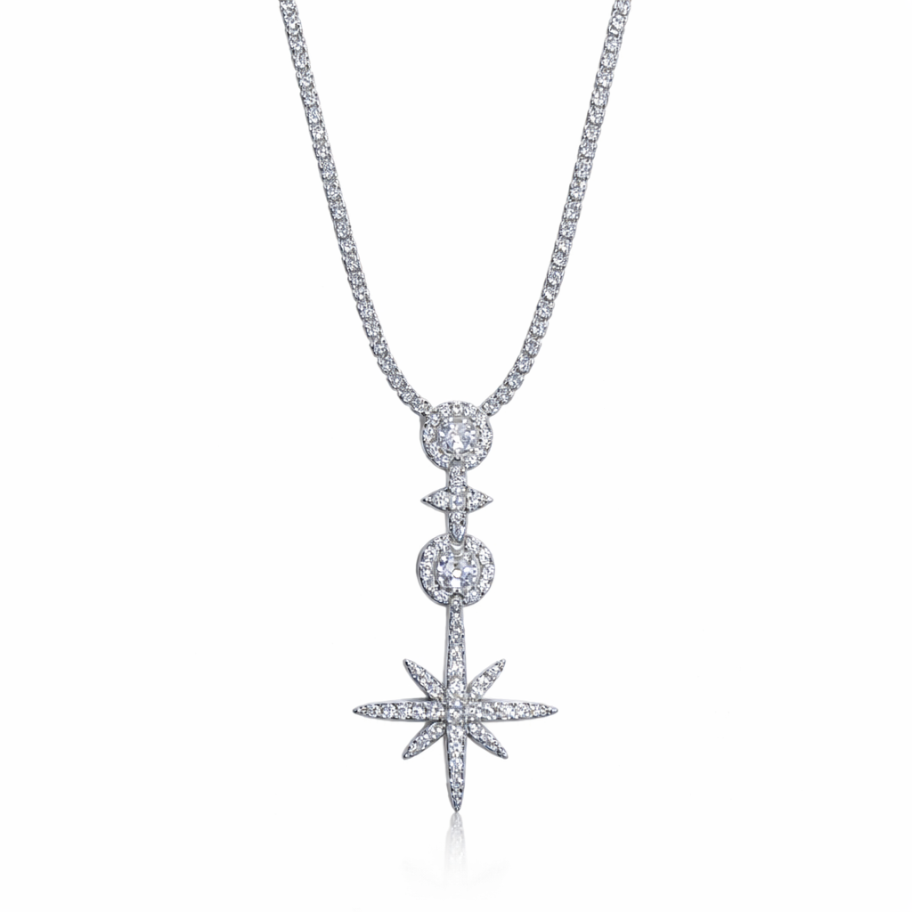Celestial Drop Star Necklace
