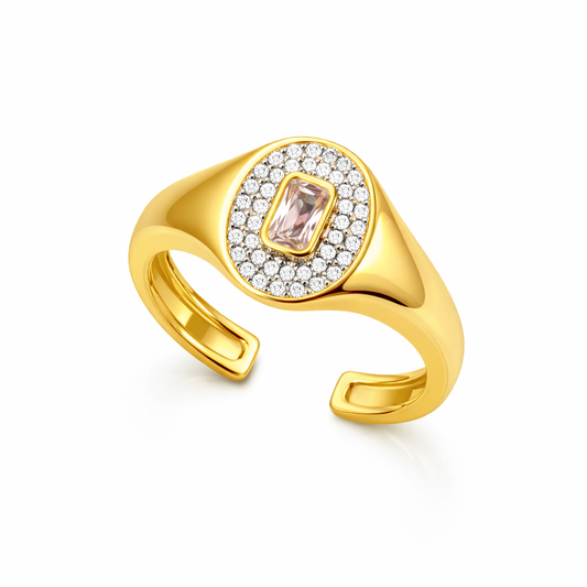 The Aurora Halo Open Ring