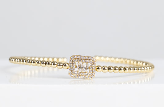 Bead flexable pangle Braclet