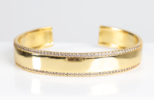 white stone gold bracelet