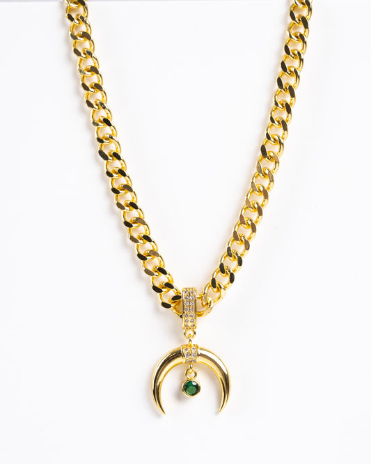 crescent moon necklace