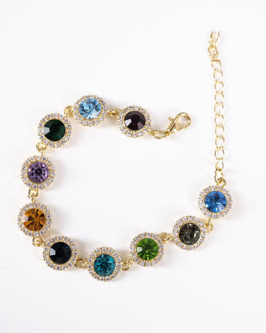 Colorful zircon stone Bracelet