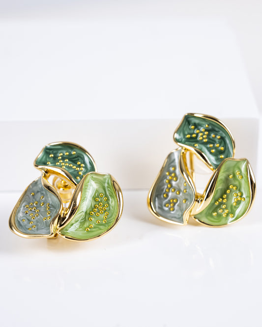 New Enamel Flower Earring