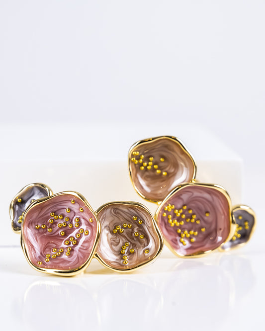 Enamel Flower Earring