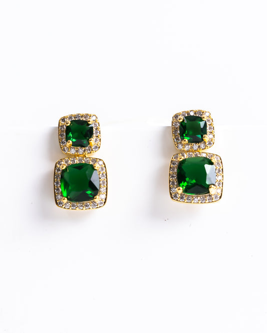 Green Zircon Earring