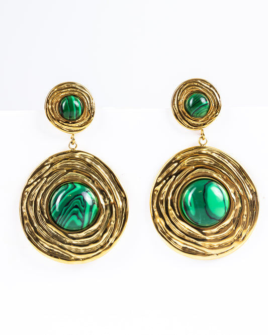 Gwyneth Malachite Earring