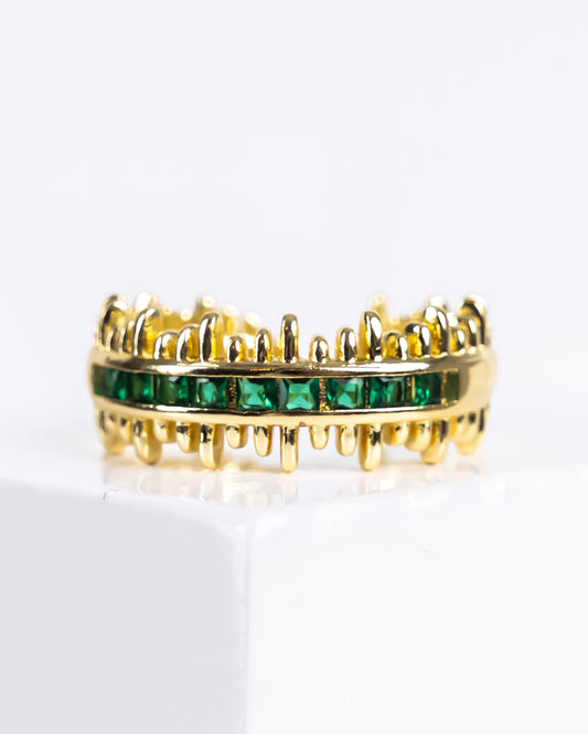 STACK EMERLAD RING