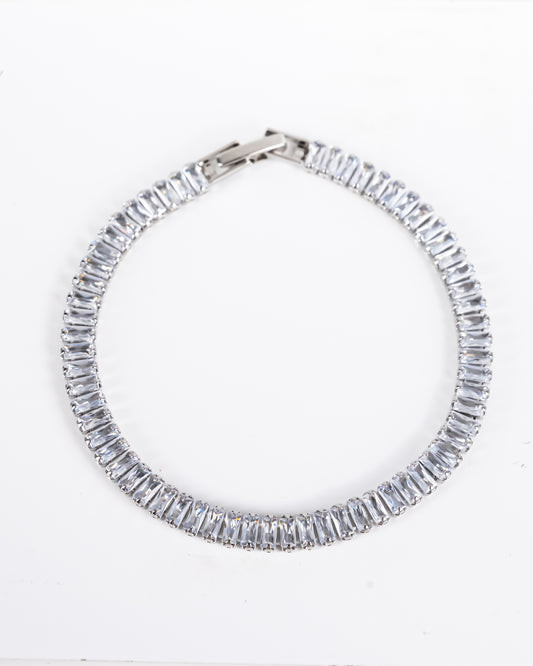 silver Tennis Bracelet