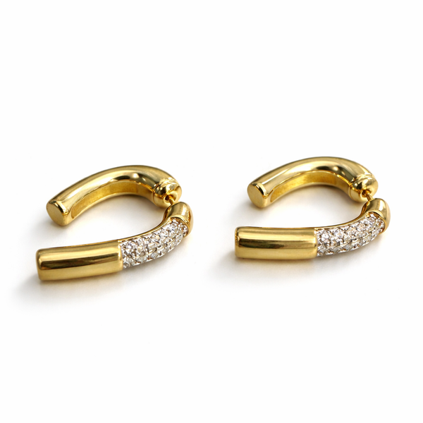 Luna Curve Hoop Earrings
