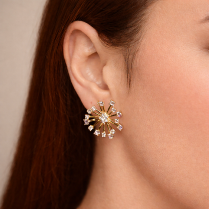 Geo Link Hoop Earrings