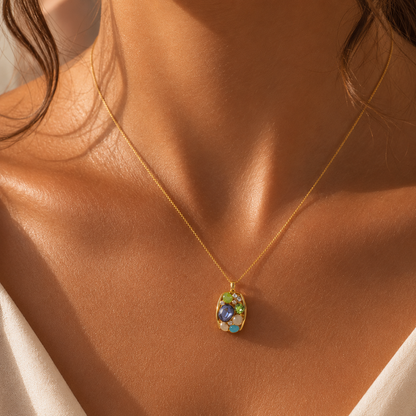 Mosaic Pendant Necklace