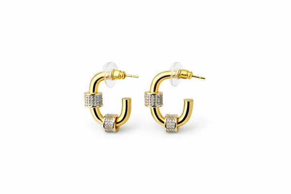 Luna Curve Hoop Earrings