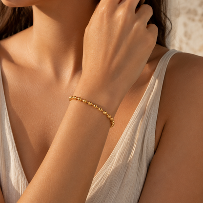 Gold Beaded Bracelet