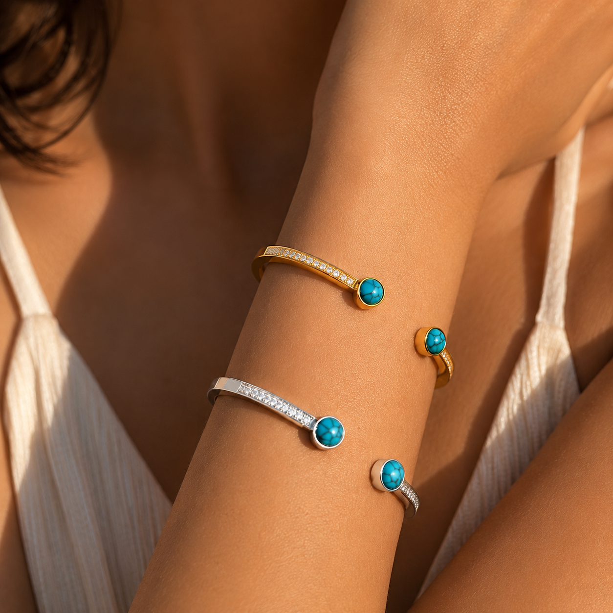 Turquoise Open Bangle
