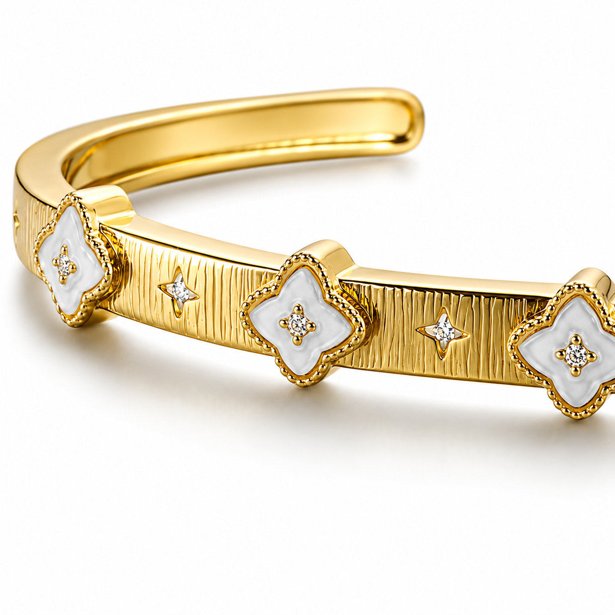 Celestial Clover Bangle