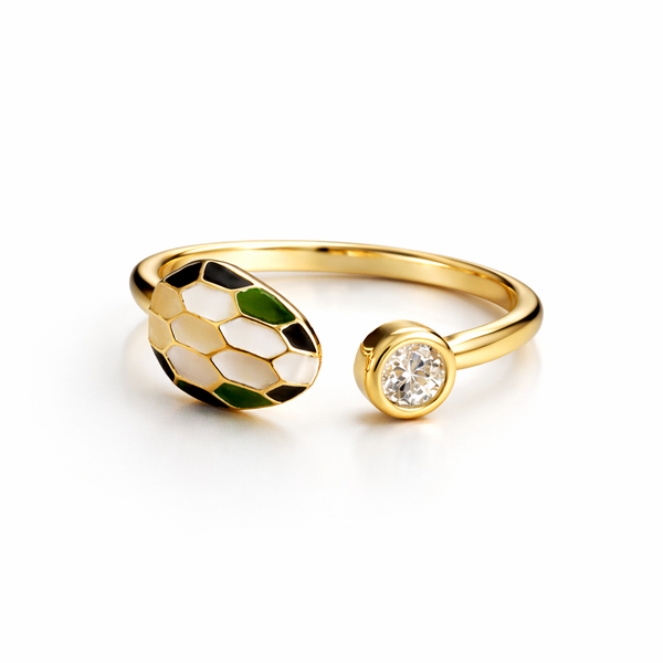 Serpent Glow Open Ring