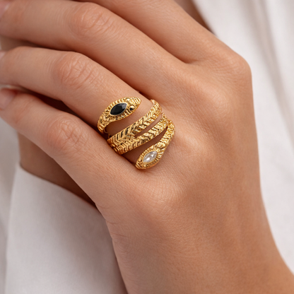 Serpentine Luxe Wrap Ring