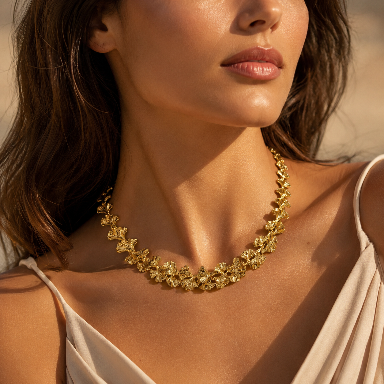 Golden Leaf Necklace