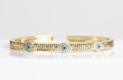 Evil-eye bangle bracelet