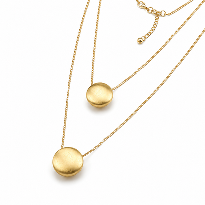 Layered Disc Necklace