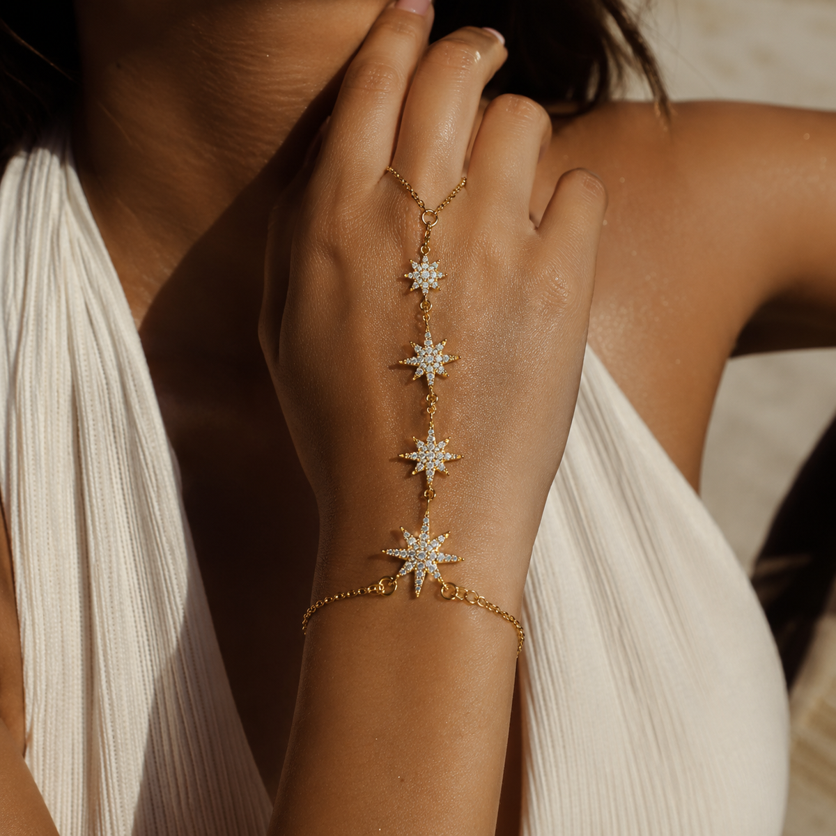 Stellar Cascade Hand Chain