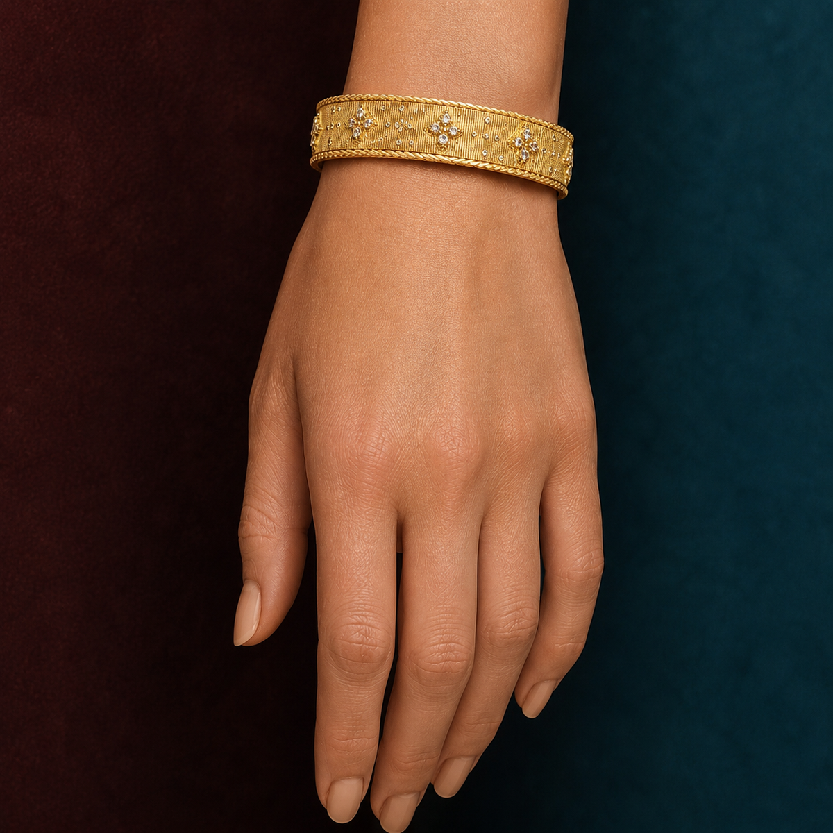 Golden Heritage Crystal Bangle
