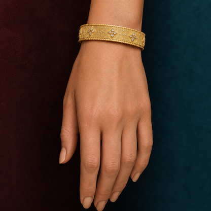 Golden Heritage Crystal Bangle