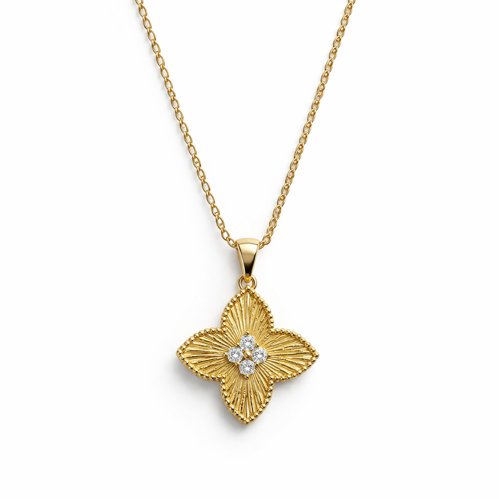 Floral Crystal Necklace
