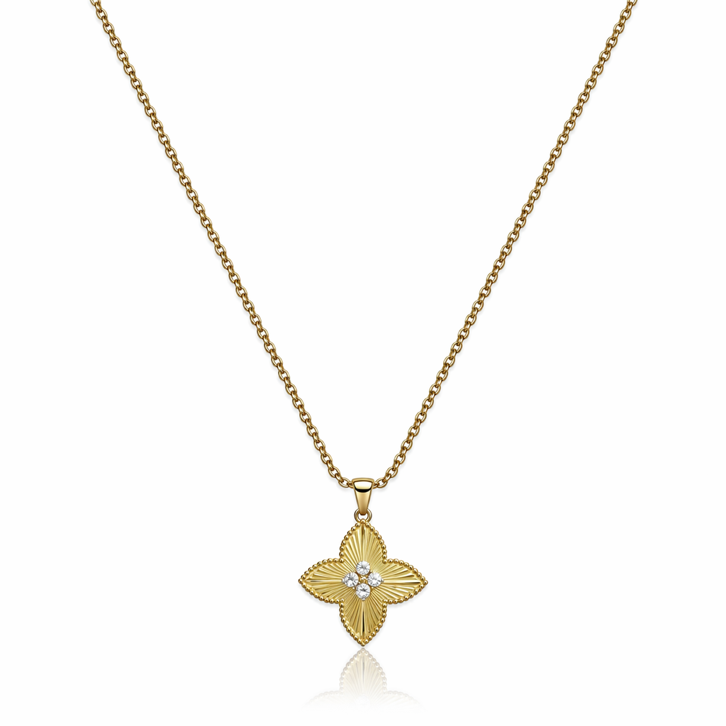 Floral Crystal Necklace