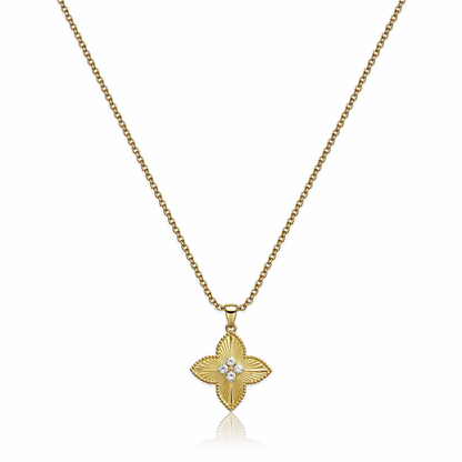Floral Crystal Necklace