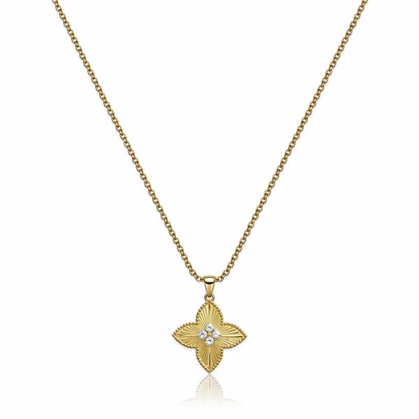 Floral Crystal Necklace