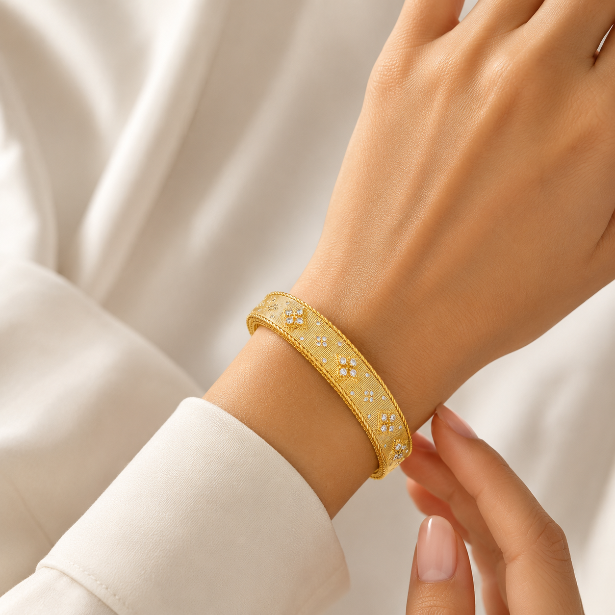 Golden Heritage Crystal Bangle