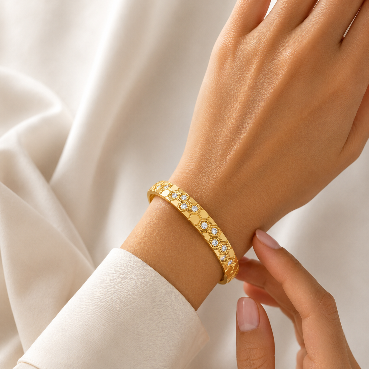 Honeycomb Crystal Bracelet