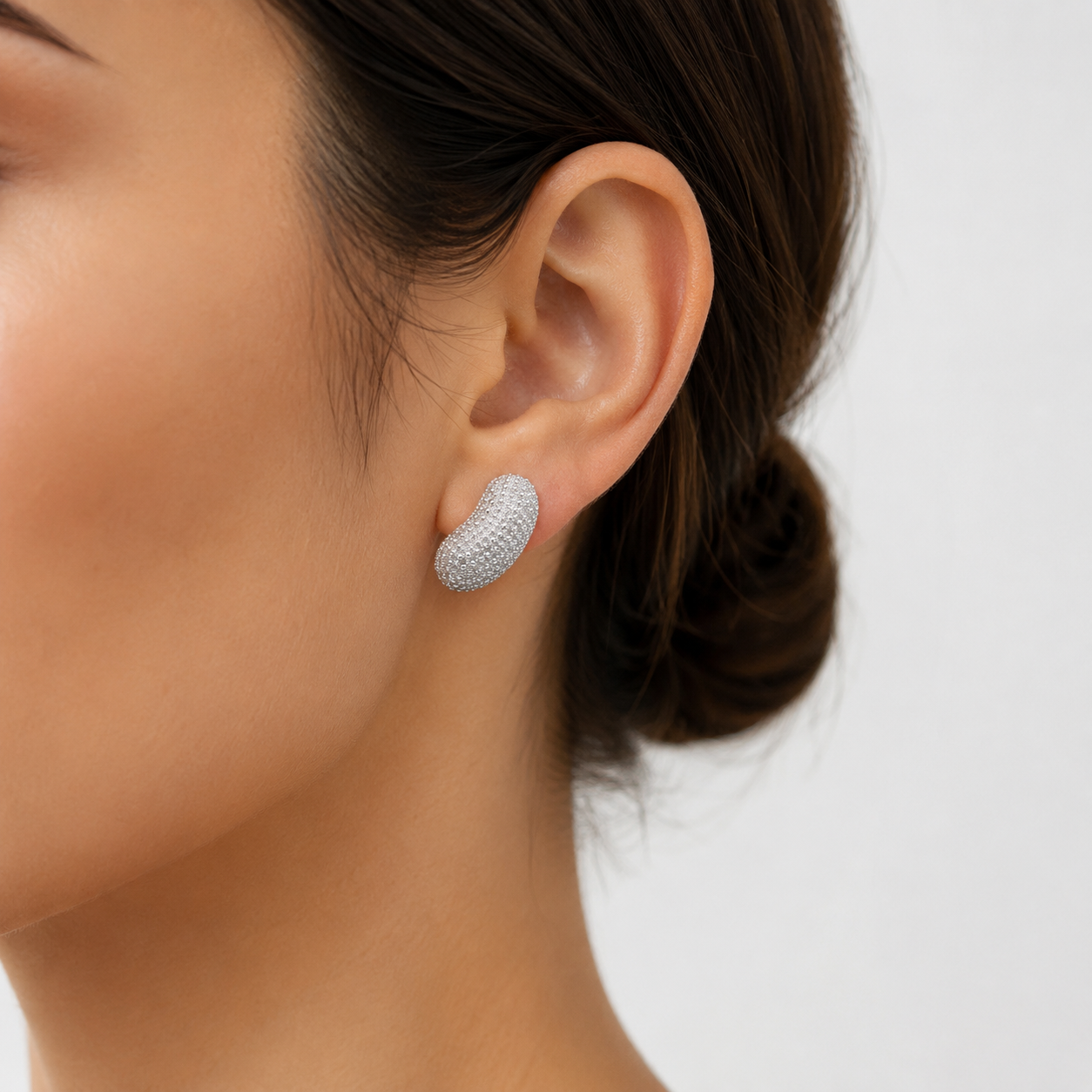 Silver Eclipse Earrings