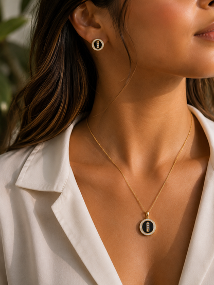 Midnight Halo Earrings