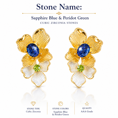 Azure Blossom Earrings