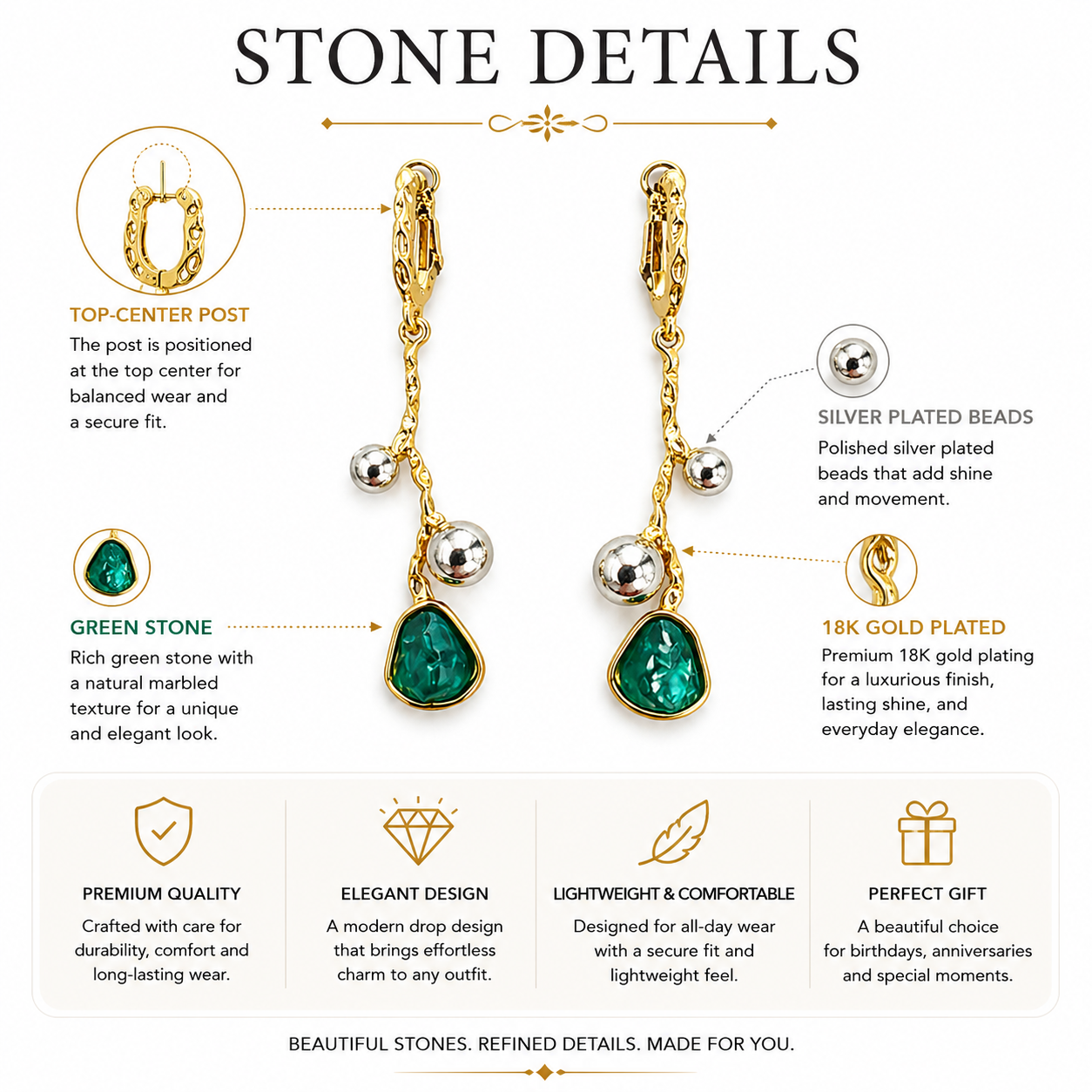 Forest Muse Drop Earrings