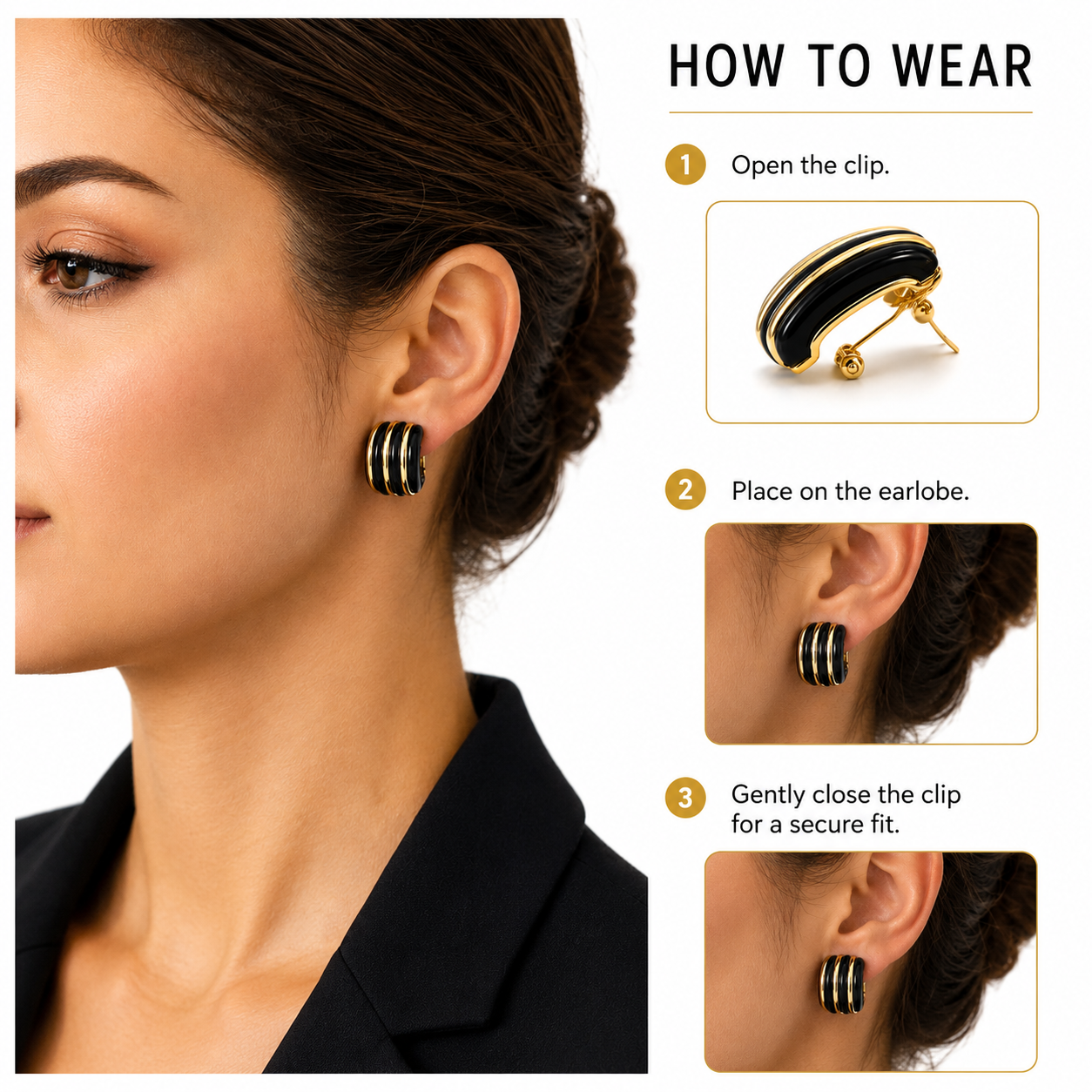 Midnight Statement Earrings