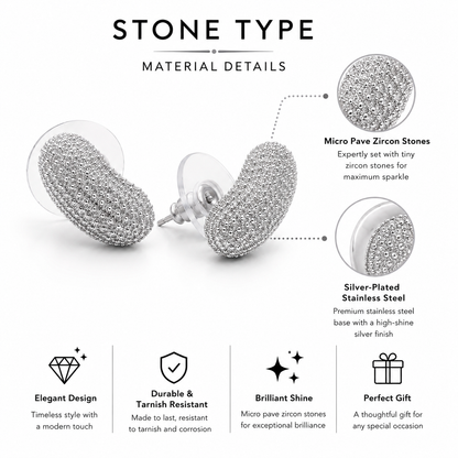 Silver Eclipse Earrings