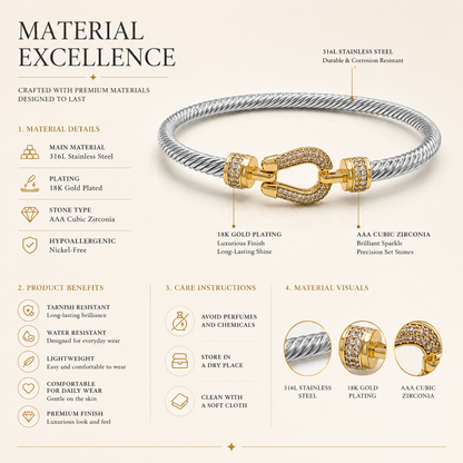 Celeste Twist Pavé Bracelet