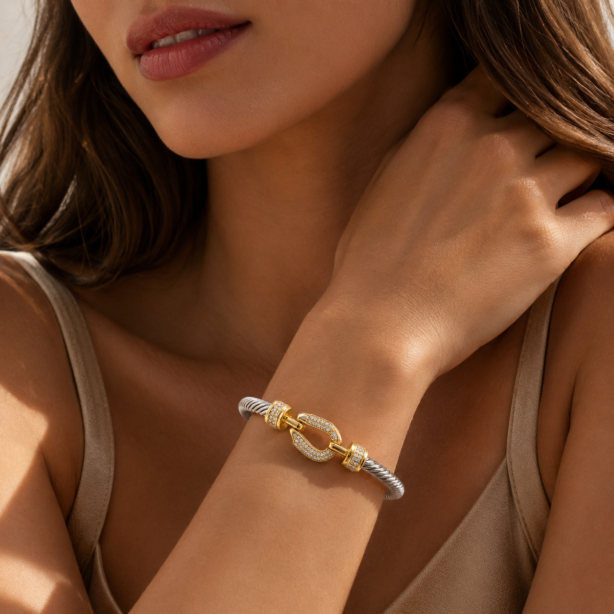 Celeste Twist Pavé Bracelet