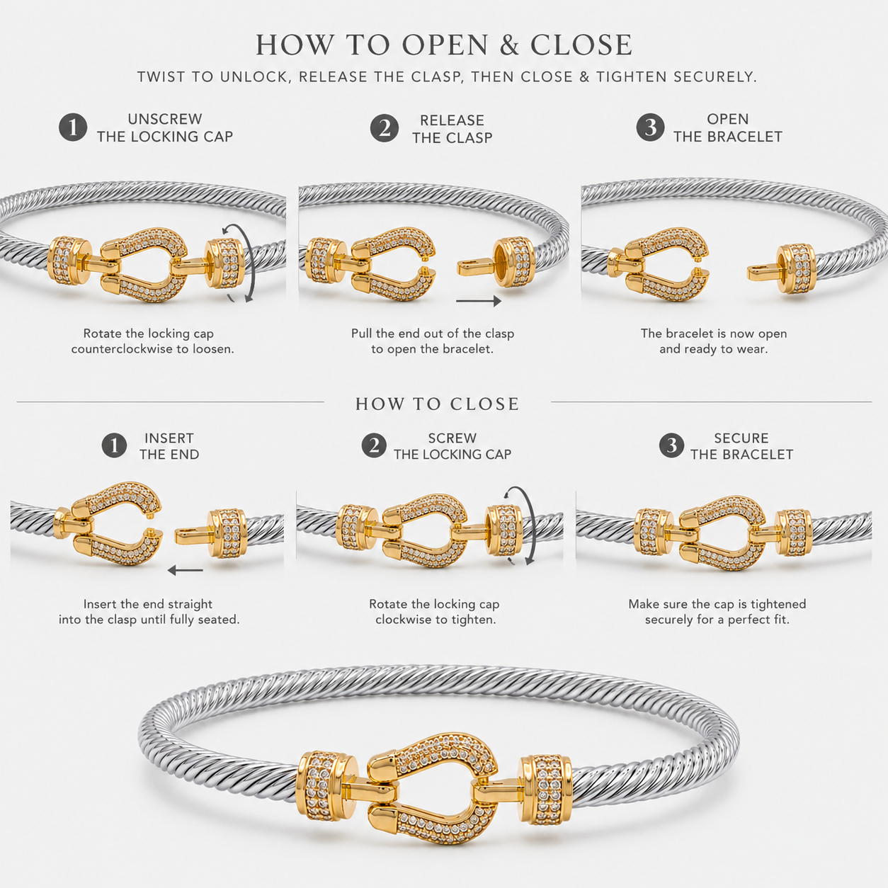 Celeste Twist Pavé Bracelet