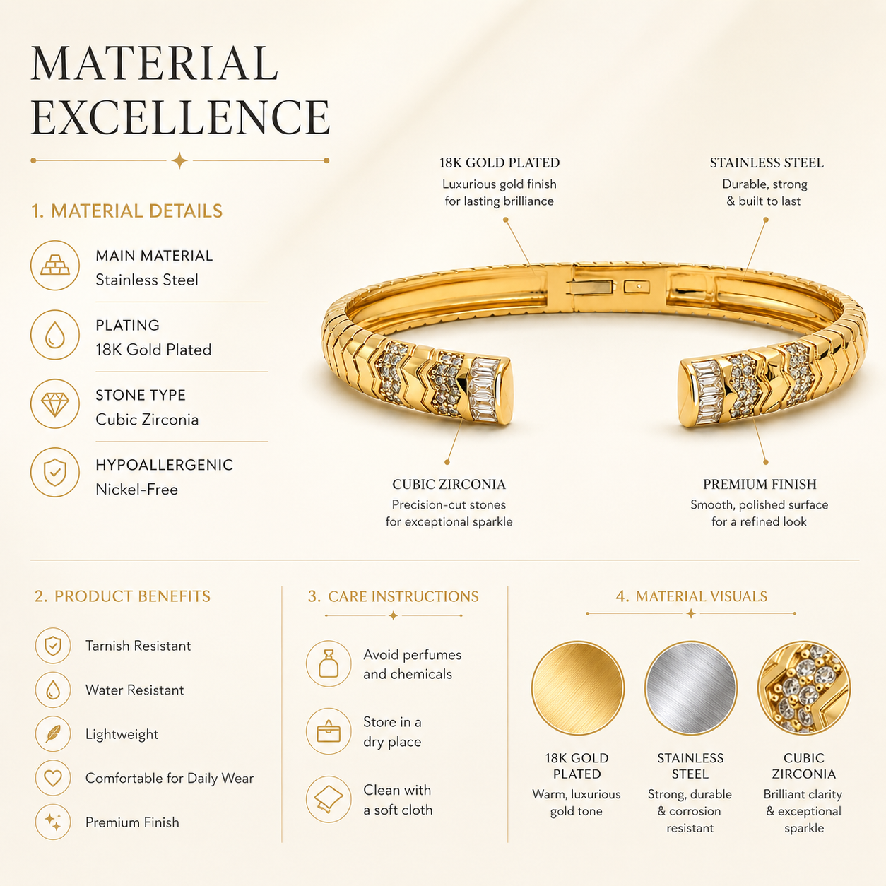 Zigzag Radiance Bangle