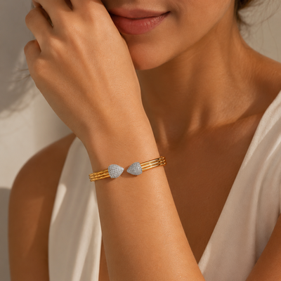 Luna Pavé Open Bangle