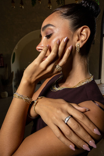 Beaded Hoop Earrings