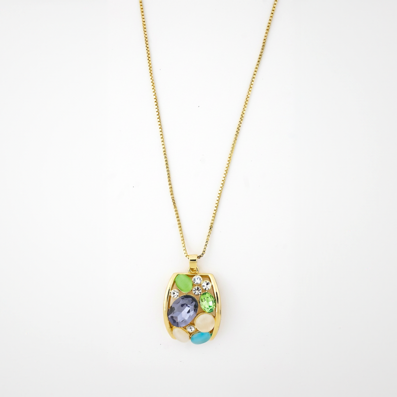 Mosaic Pendant Necklace
