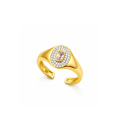 The Aurora Halo Open Ring