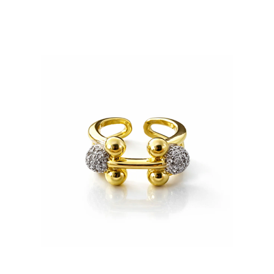 A bold yet elegant open ring