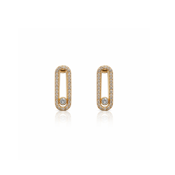 Celeste Link Crystal Earrings