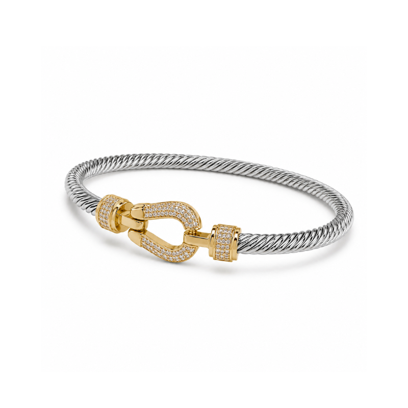 Celeste Twist Pavé Bracelet